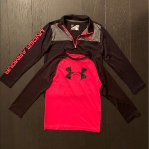 Boys Long Sleeve Tops UNDER ARMOUR